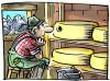 Cartoon: ... (small) by GB tagged alpen käse nahrung unterhaltung einsamkeit natur berge