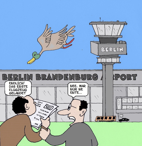 Cartoon: Flughaven Berlin (medium) by Retlaw tagged flughaven,berlin,milliardenprojekt