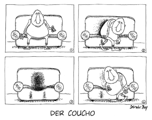 Cartoon: Der Coucho (medium) by Mario Schuster tagged karikatur,cartoon,mario,schuster,coucho,gaucho,argentinien,deutschland,fussball