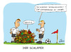 Cartoon: WM-Cartoon Deutschland (small) by Mario Schuster tagged karikatur,caricature,worldcup,wm,football,soccer,fußball