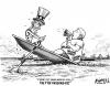 Cartoon: Uncle Sam Crew Race (small) by karlwimer tagged world economics uncle sam crew olympics karl wimer