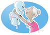 Cartoon: Social Freezing (small) by droigks tagged illustration,droigks,hibernation,einfrieren,lebensplanung,karriere,konservieren,eizelle,kinderwunsch,schwangerschaft,oldies,aufsparen,vorsorge
