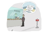 Cartoon: Bankräuber im Ruhestand (small) by darkplanet tagged bankraub,überfall,beamter,alte,gewohnheiten,geld,euro,strumpf,dieb,verbrecher