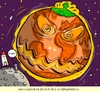Cartoon: halloween und klimawandel (small) by leopold maurer tagged klimawandel,halloween,erderwärmung,klima,umweltverschmutzung,erwärmung,kürbis,erdkugel