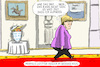 Cartoon: Merkels letzter USA Besuch (small) by leopold maurer tagged merkel,besuch,biden,usa,trump,weisses,haus,kanzlerin,letzter,pension