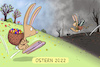 Cartoon: Ostern 2022 (small) by leopold maurer tagged krieg,ostern,osterhase,russland,ukraine,putin,europa,deutschland,waffen,frieden,leopold,maurer,karikatur,cartoon