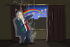 Cartoon: Regenbogenaufgang in Ungarn (small) by leopold maurer tagged orban,ungarn,gesetz,homophobie,eu,menschenrechte,regenbogen,pride,lgbtq,homosexuell,rechte,uefa,em