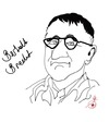 Cartoon: Brecht (small) by Mineds tagged bertolt,brecht,epic
