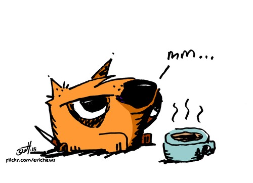 Cartoon: Mmm (medium) by ericHews tagged coffee,cafe,cappucino,espresso,bean,beans,caffeine,stimulant,smell,aroma,morning,breakfast,hot