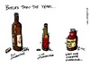 Cartoon: bottles thru the years (small) by ericHews tagged life,wine,beer,drink,marriage,first,second,love,hate,cope,coping,drunk,inebriate,divorce,last,relationships
