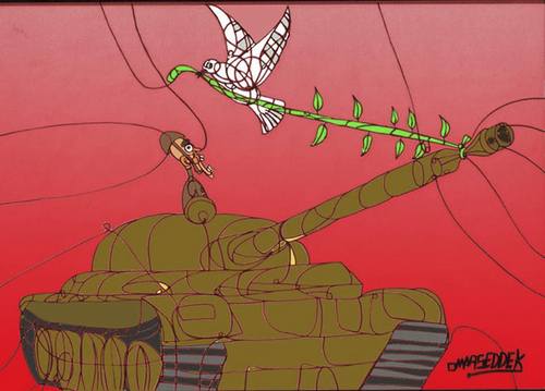 Cartoon: No to War (medium) by omar seddek mostafa tagged no,to,war,omar,seddek