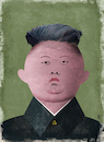 Cartoon: Kim Jong Un (small) by Jan Rieckhoff tagged kim,jong,un,machthaber,diktator,nord,korea,unterdrücker,despot,tyrann,politiker,macht,portrait,karikatur,illustration,jan,rieckhoff