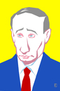 Cartoon: Wladimir Putin (small) by Jan Rieckhoff tagged wladimir,putin,präsident,russland,russische,föderation,ukraine,krim,annexion,krise,einmarsch,kalter,krieg,portrait,karikatur,jan,rieckhoff