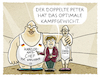 Cartoon: Altmaier (small) by markus-grolik tagged wahlkampf,cdu,merkel,angela,peter,tauber,altmaier,doppelfunktion,kanzleramtschef,generalsekretär