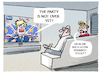 Cartoon: Boris Omikronparty (small) by markus-grolik tagged england,kontaktbeschraenkungen,freedom,day,pandemie,ausgangsbeschraenkungenlockdown,party,arbeitsessen,boris,johnson,omikron,grossbritannien