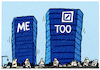 Cartoon: Deutsche Bank (small) by markus-grolik tagged banke,banker,deutsche,bank,sexuelle,belästigung,netzwerke,me,too