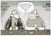 Cartoon: Kleine Geschenke... (small) by markus-grolik tagged maske,minderwertige,ffp2,maskengeschenke,jens,spahn,gesundheitsminister,prüfungsstandard,deutschland