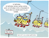 Cartoon: Wintersport... (small) by markus-grolik tagged österreich,wintersport,ski,skifahren,tourismus,pandemie,corona,ischgl,kitzloch,infektion