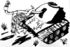 Cartoon: Future of Warfare (small) by trebortoonut tagged military,politics,peace,warfare,war