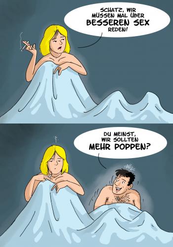 Cartoon Guter Sex medium by Bartz tagged poppenbettzigarette