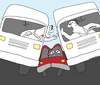 Cartoon: car insurance (small) by imakeren tagged car,accident,cartoon,insurance