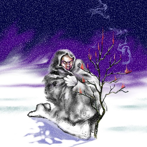 Cartoon: Der letzte Baum (medium) by petwall tagged vision,umwelt,baum,weihnachten,weihnachtsbaum