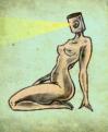 Cartoon: Sultry (small) by LUIS PEREZ PEREZ tagged sultry,nude
