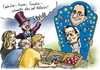 Cartoon: Hollande-Bashing (small) by thomasvelte tagged politik,französisch,präsident,hollands,schmutz,bashing