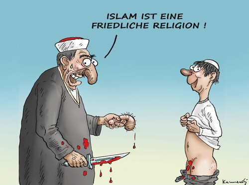 Cartoon: Friedlicher Islam (medium) by marian kamensky tagged erdogan,lachverbot,türkei,islam,frauenrechte,erdogan,lachverbot,türkei,islam,frauenrechte