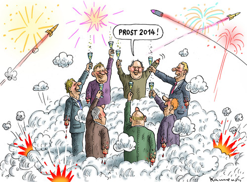 Cartoon: Prost 2014 (medium) by marian kamensky tagged silvester,feier,neues,jahr,jahreswechsel,silvester,feier,neues,jahr,jahreswechsel