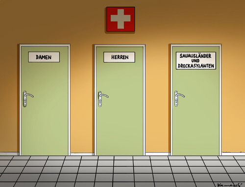 Cartoon: Sauschweiz (medium) by marian kamensky tagged schweiz,zuwanderung,referendum,volksentscheid,schweiz,zuwanderung,referendum,volksentscheid