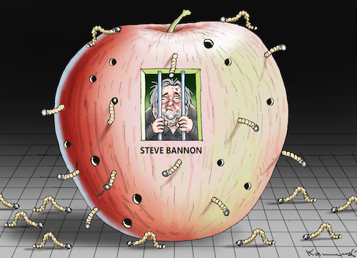 Cartoon: STEVE BANNON (medium) by marian kamensky tagged steve,bannon,steve,bannon