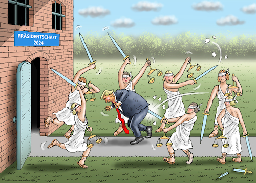 Cartoon: TRUMPS PRÄSIDENTSCHAFT 2024 (medium) by marian kamensky tagged trumps,präsidentschaft,2024,trumps,präsidentschaft,2024