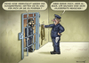 Cartoon: DER NETTE SACHSE VON NEBENAN (small) by marian kamensky tagged unfassbarer,jaber,al,bakr,suizid,sachsen,polizei