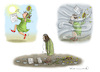 Cartoon: DUMM LEBENSGELAUFEN (small) by marian kamensky tagged laschet,versus,söder,merkel,wahlen,baerbock,lebenslauf,kandidat,der,herzen
