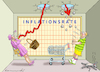 Cartoon: INFLATIONSRATE GESUNKEN (small) by marian kamensky tagged inflationsrate,gesunken