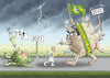 Cartoon: INVASION NACH BRASILIEN ! (small) by marian kamensky tagged bolsonaro,brasilien,corona,amazonas,regenwald,pandemie,mutanten