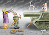 Cartoon: LAMBRECHT 5000 KRUPP-STAHLHELME (small) by marian kamensky tagged putins,bescherung,ukraine,provokation,nato,lambrecht,osterweiterung