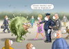 Cartoon: MASKENNICHTTRÄGERVERFOLGUNG (small) by marian kamensky tagged coronavirus,epidemie,gesundheit,panik,stillegung,trump,pandemie