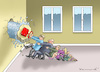 Cartoon: NOTBREMSUNG (small) by marian kamensky tagged biontech,pfizer,impfung,corona,eu,ursula,von,der,leyen,notbremse