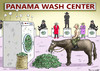 Cartoon: PANAMA WASH CENTER (small) by marian kamensky tagged panama,wash,center