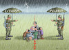 Cartoon: PERFIDE GRENZSPIELE (small) by marian kamensky tagged lukaschenko,raynair,belarus,litauen,terrorismus