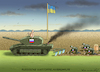 Cartoon: PUTIN WILL NUR HELFEN (small) by marian kamensky tagged putins,bescherung,ukraine,provokation,baerbock,lawrow,nato,osterweiterung