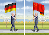 Cartoon: SCHOLZ REIST NACH CHINA (small) by marian kamensky tagged scholz,hamburger,hafen,china,investition