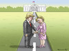 Cartoon: THE DIRTY FIGHT (small) by marian kamensky tagged mail,affair,clinton,trump,presidentenwahlen,usa