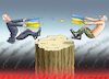 Cartoon: UKRAINE-KONFLIKT (small) by marian kamensky tagged ukraine,konflikt