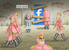 Cartoon: UNDANKBARER FASCHISMUS (small) by marian kamensky tagged abflussreiniger,zuckerberg,facebook,blackout