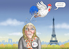 Cartoon: VIVE LA FRANCE! (small) by marian kamensky tagged vive,la,france,macron,le,pen