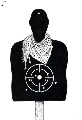 Cartoon: Target (medium) by paolo lombardi tagged gaza,israel,palestine