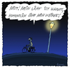 Cartoon: In der dunklen Jahreszeit (small) by fussel tagged radfahren,ohne,licht,beleuchtung,sicherheit,radler,radeln,rowdies